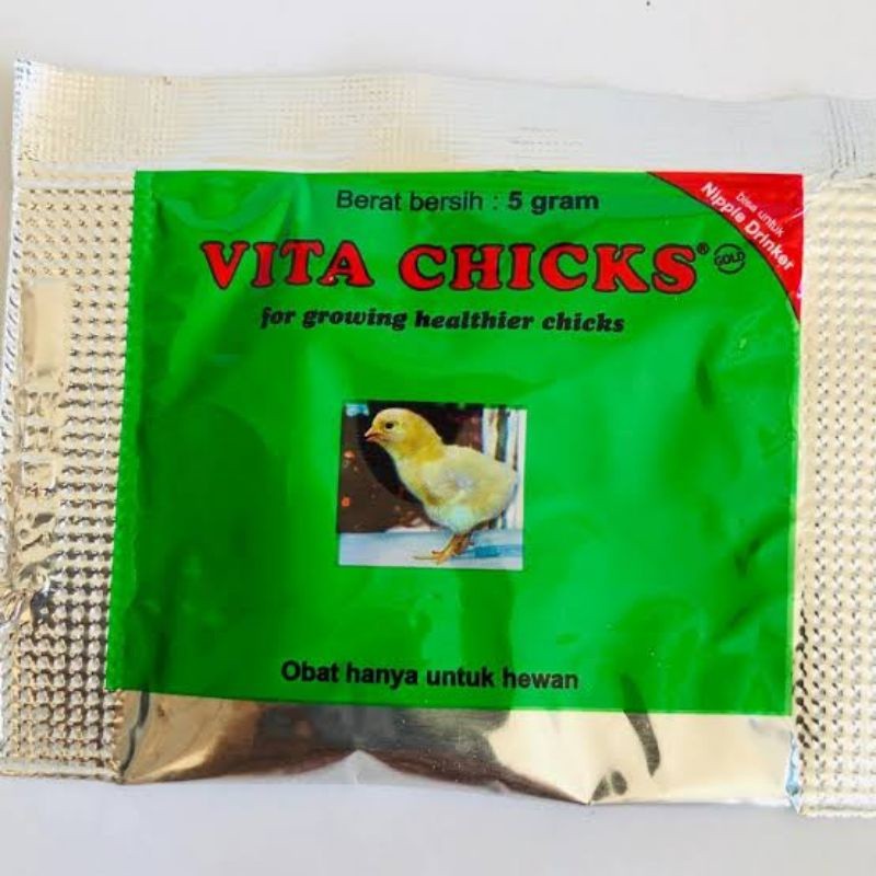 Vita Chicks - Vitamin Anak Ayam 5 Gram | Vitachicks Obat Pertumbuhan Anak Ayam