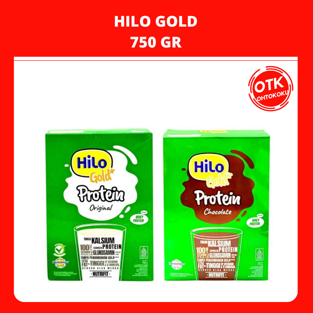 

HiLo Gold 750g - Susu Dewasa Tinggi Kalsium Sumber Protein Mineral Organik