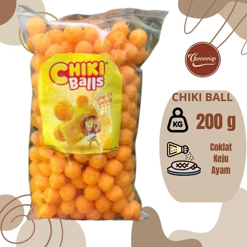 

chiki ball coklat,keju,ayam 200g