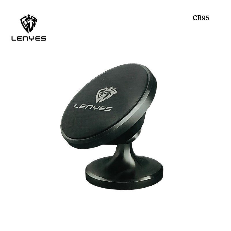 Phone Car Holder LENYES CR95 Magnetic 360 Degree Rotation Stand Dudukan Magnet Untuk HP Di Dashboard Mobil