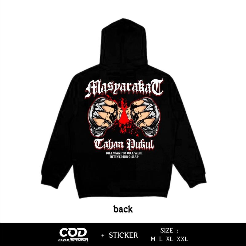 Hoodie  Netral Masyarakat Tahan Pukul Ora Wani Yo Ora Wedi Terbaru Break Rules Store