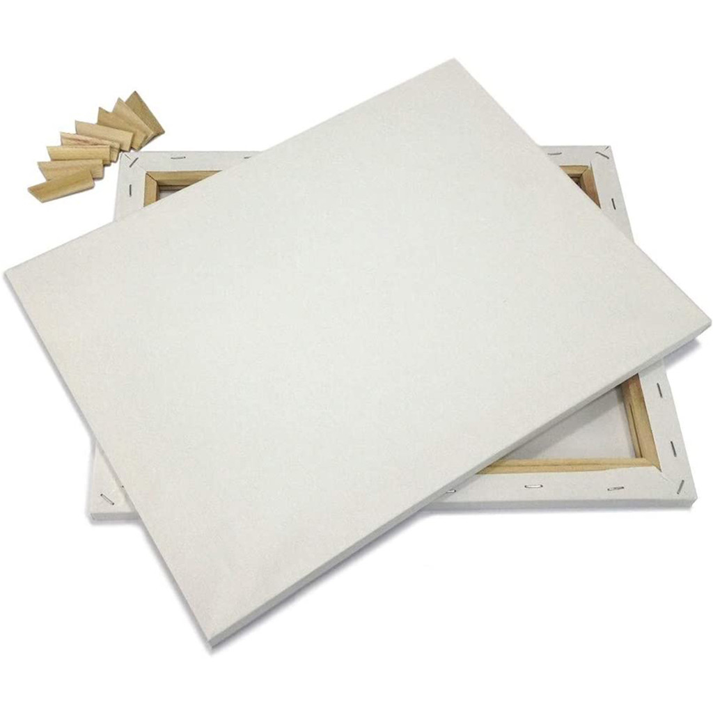 

Bview Art 2pcs 30x40cm 100% Cotton 280g Blank Stretched Canvas Oil Acrylic & Pouring Art