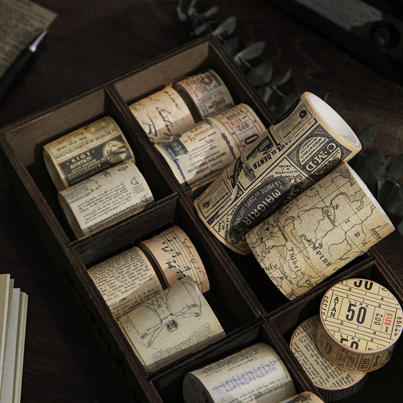 

Journamm 12 Design 3M Length Washi Tapes DIY Scrapbooking Art Collage Junk Journal School Supplies Decor Album Craft Paper Tapes