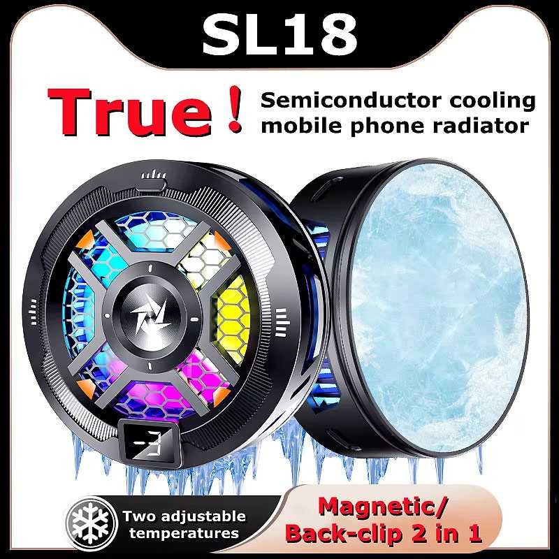 NUOXI Pendingin Hp Untuk Game - Smartphone Cooling Fan Magnetic Kipas Pendingin HP Gaming - SL-18