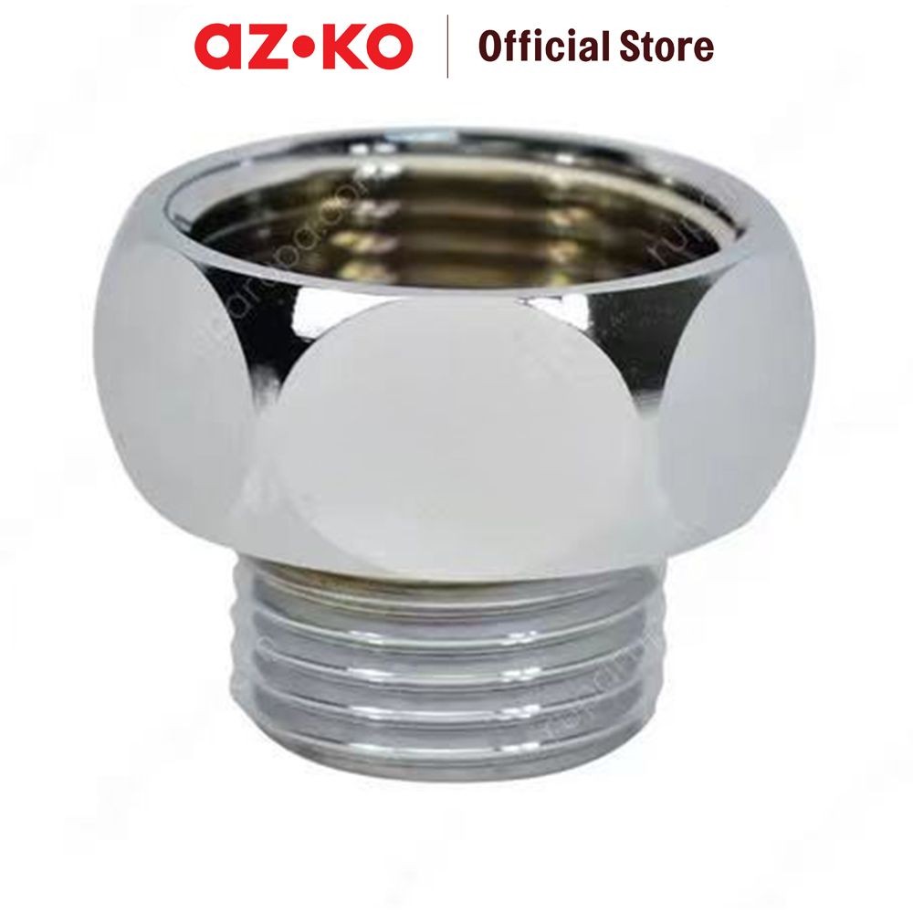 AZKO Fosa 3/4x1/2 inci Bushing Sambungan Pipa Stainless Steel Chrome Kfb3412a Elbow Pipe Perlengkapa