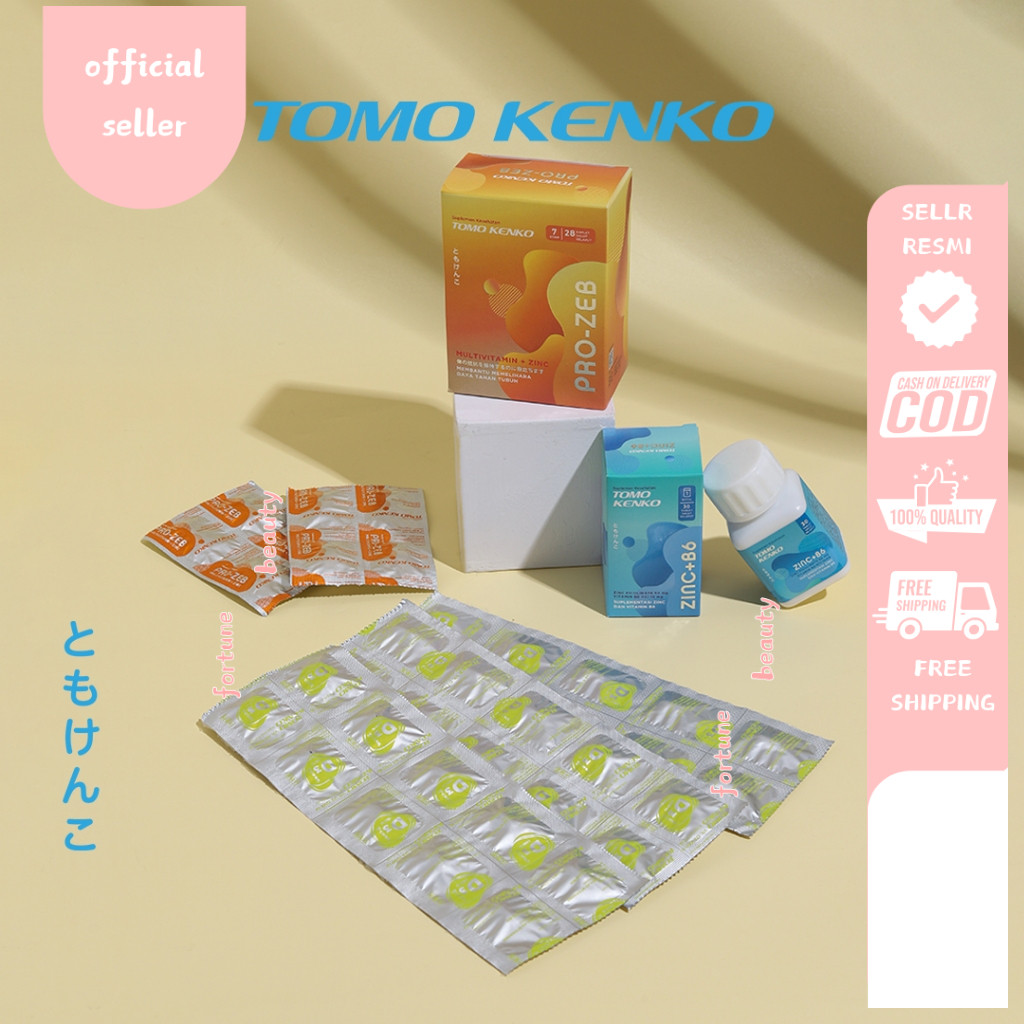 Tomo Kenko Combo Vitamin D3, Pro-Zeb, Mineral Zinc + Vit B6
