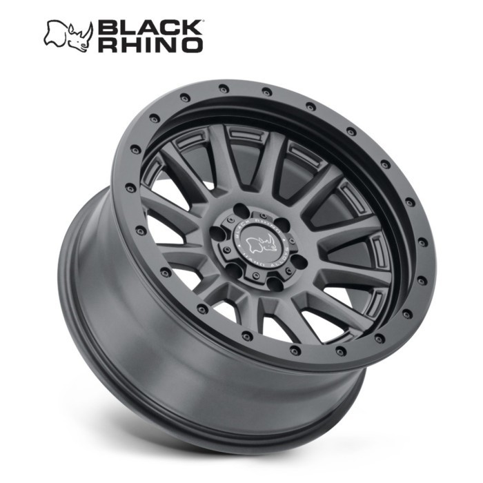 4pcs Velg ORI Black Rhino DUGGER 17x8.5 6H 139.7 et0 Ring 17 R17 Lebar 8,5 inci BlackRhino Mobil