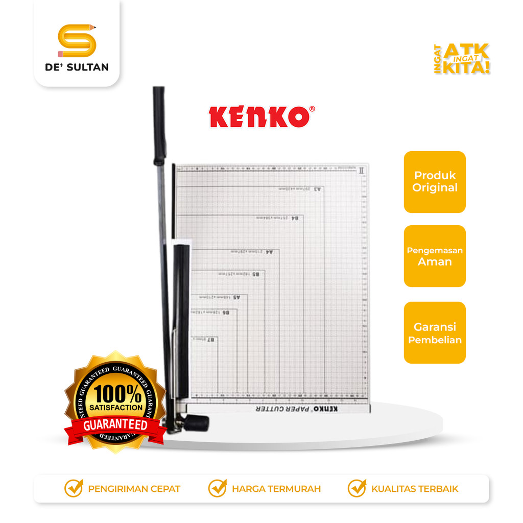 

KENKO PEMOTONG KERTAS/ PAPER TRIMMER A3 METAL (1PC)