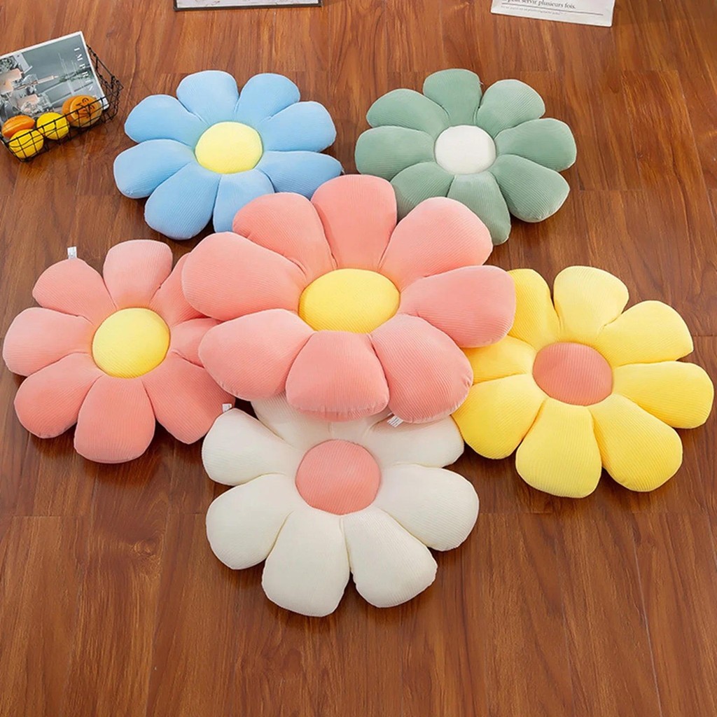 

38cm Daisy Chair Cushion Pads 2024 New Lightweight Soft Flower Throw Pillow for Home Office Kitchen Desk Dining Chair Cushion