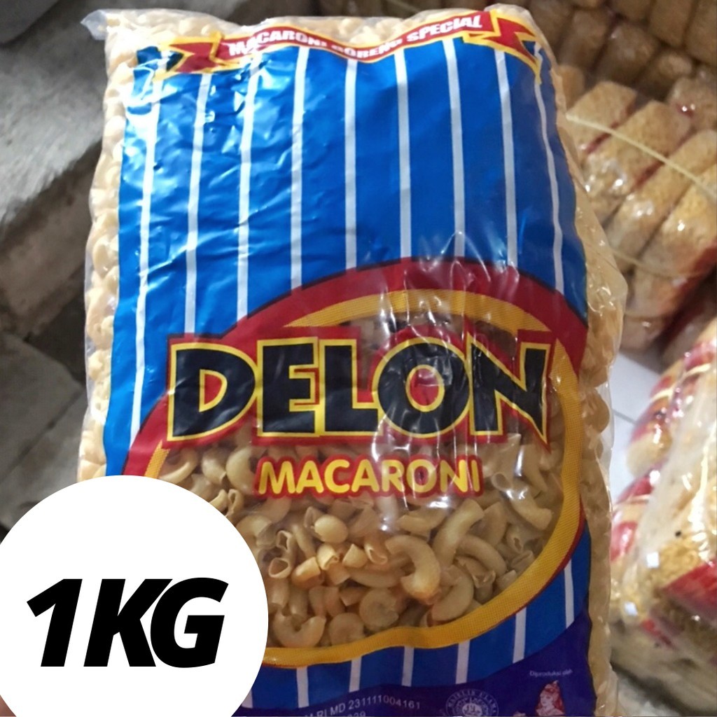 

MAKARONI MENTAH / MAKRONI BANTAT KUNING DELON 1 KG