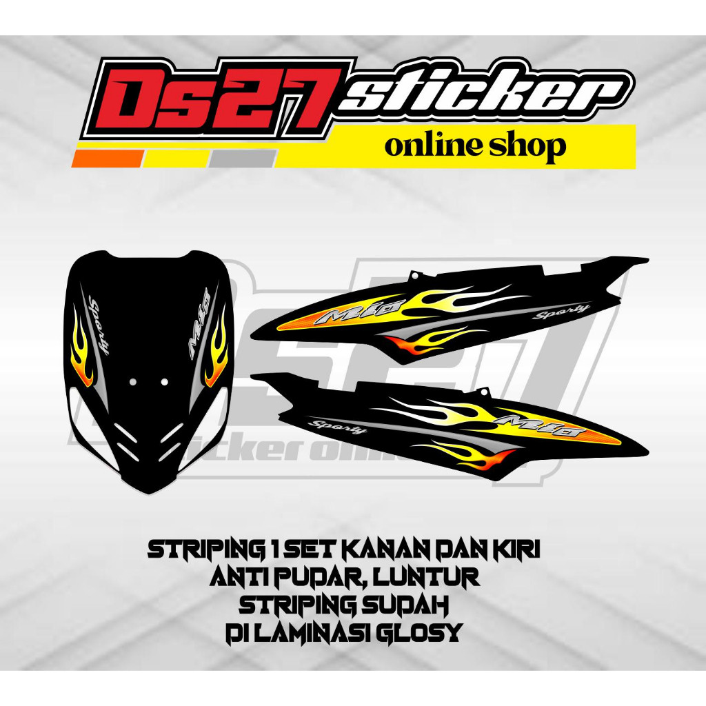 STRIPING STICKER VARIASI MIO SPORTY/SMILE MOTIF API