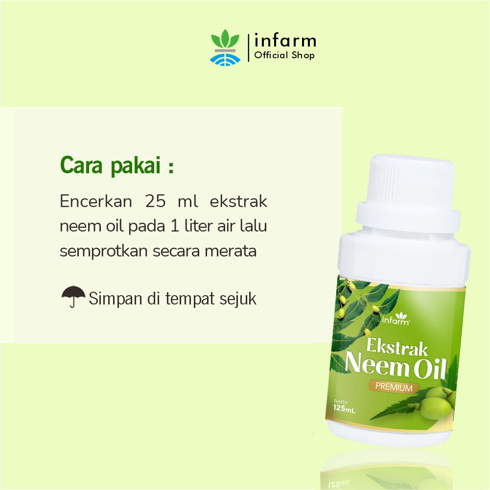 ID INFARM - PESTISIDA NABATI PESTISIDA NABATI EKSTRAK NEEM OIL ( DAUN MIMBA ) 125 ML