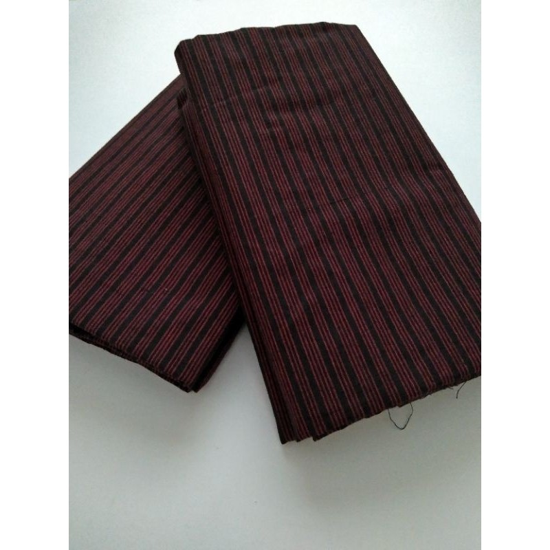 Baju Kain Lurik tenun lurik batik lurik- peranakan biru navy  panjang  m