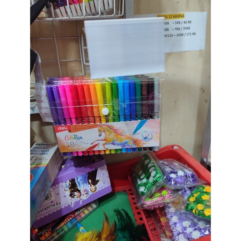

(1pcs) spidol 18 warna deli