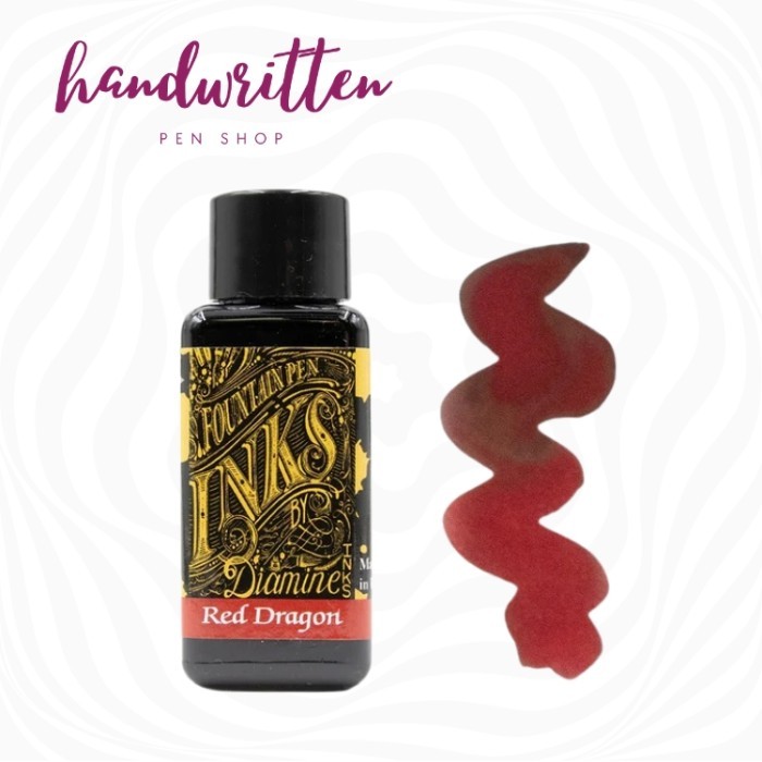 

DIAMINE Fountain Pen Ink 30ml Red & Pink / Tinta Fountain Pen - Scarlet