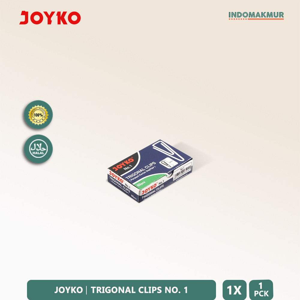 

IDM - Joyko Trigonal Clip Klip Penjepit Kertas Segitiga