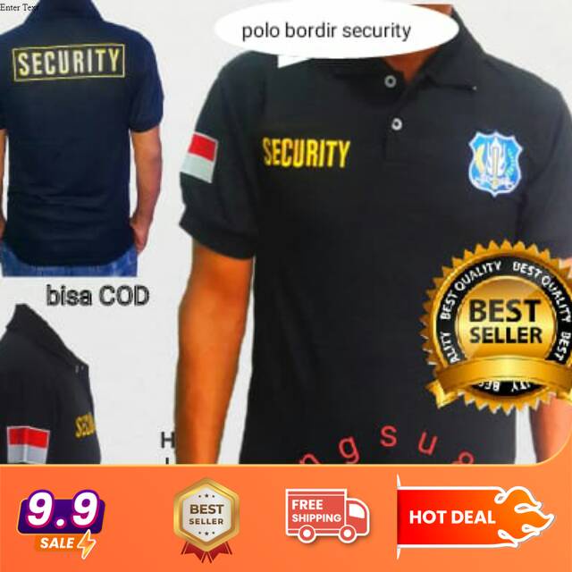 Kaos security /baju security /kaos Polo Shirt