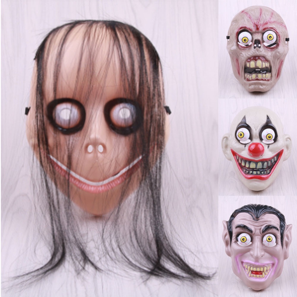 Seasonal TOPENG momo mad zombie seram rumah hantu prank cosplay mask