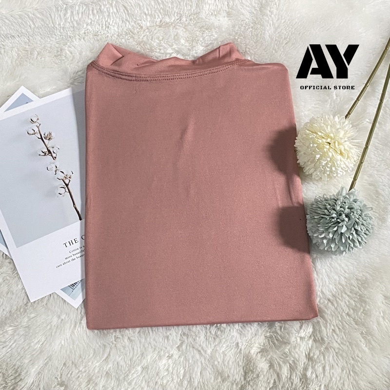 (cod)manset baju tangan panjang wanita bahan Jersey Spandek premium ukuran all size warna pink salem