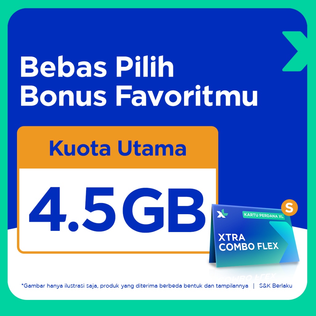 Kartu Perdana XL Xtra Combo Flex S - Produk Kartu Populer