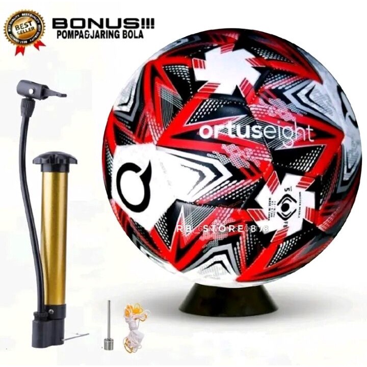 Sport bola sepak ortuseight size 5 Bola sepak size 5 Bola jahit mesin Bola lapangan besar size 5 Bol