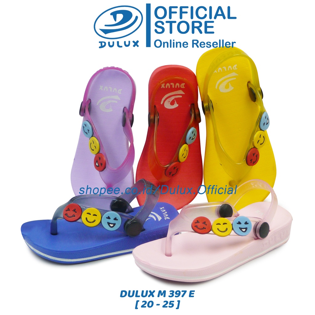 DULUX OFFICIAL - SANDAL ANAK JEPIT JELLY KARET UKURAN 20 - 25 [ DULUX M 397 E ]
