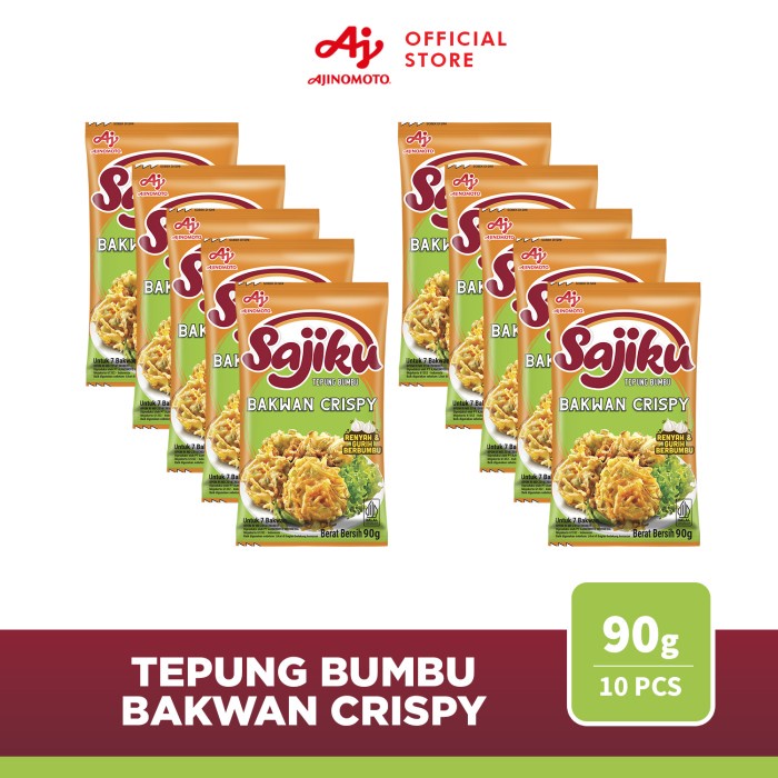 

Bisa COD Murmer Sajiku® Tepung Bumbu Bakwan Crispy 90g (10 pcs)