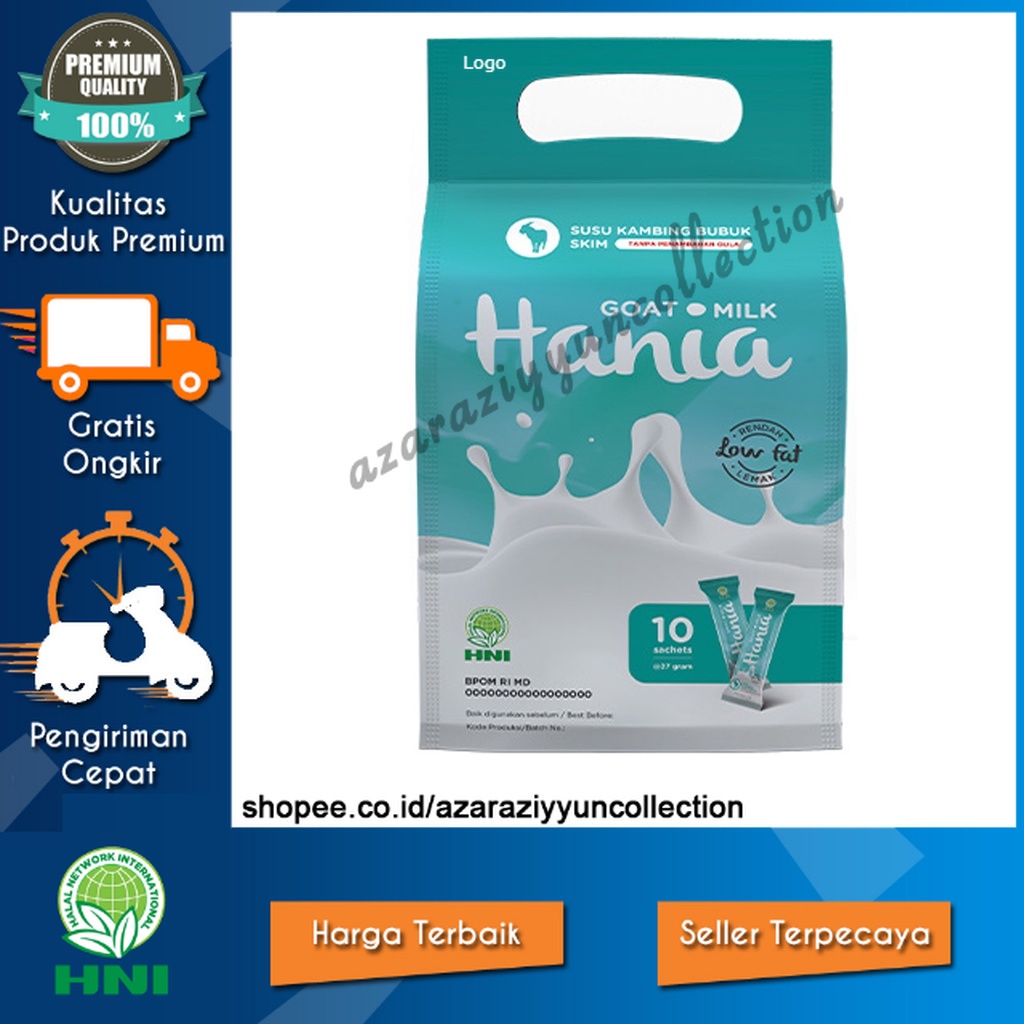 HNI HPAI - Hania Susu Kambing SKIM Bubuk Renda Lemak Murni Tanpa Gula obat Asma Liver Susu Balita La
