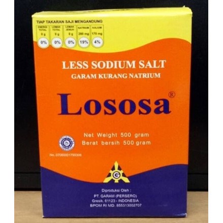 

New Produk Termurah LOSOSA GARAM RENDAH NATRIUM 500GR