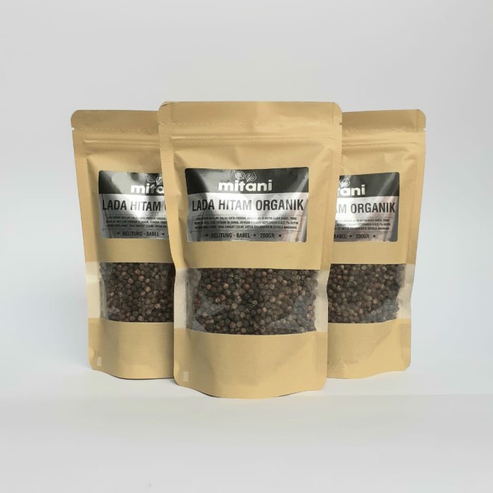 

New Produk Terlaris Lada Hitam Biji Asli Belitung (Kualitas Premium) 200 gram