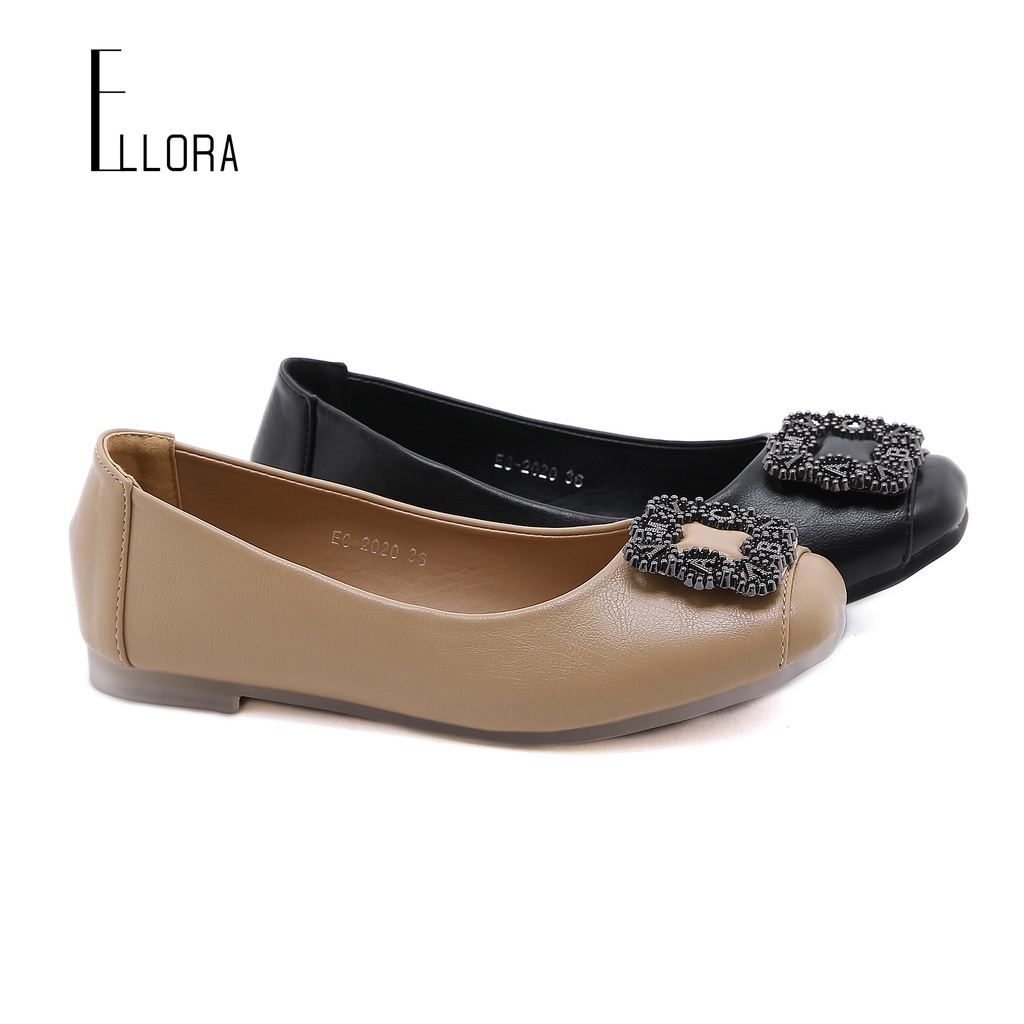ELLORA EG-2020 Sepatu Flat Wanita Kerja Ballerina Import