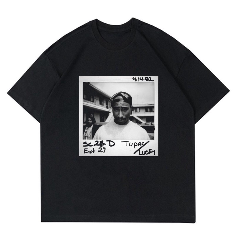 KAOS RAPPER TUPAC SHAKUR - LUCKY EXT 27 | T-SHIRT RAP TUPAC SHAKUR OVERSIZE | RAP TEE TUPAC SHAKUR V