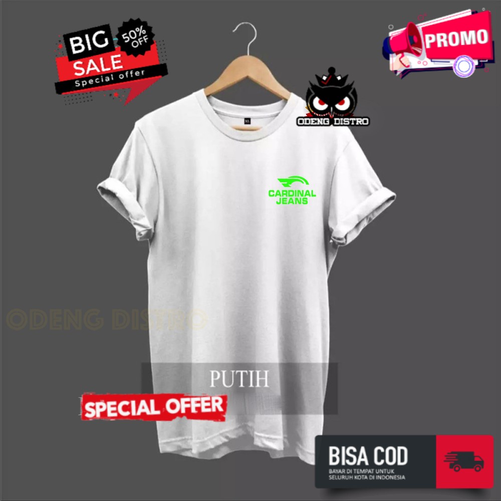 Baju Kaos Distro Pendek Keren Atasan Pria Wanita Kekinian promo atasan pria cotton combet 24s CJENS 