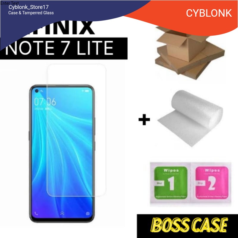 Tempered Glass Tg Kaca Bening Type Infinix Note 7 Lite Screen Guard And Protect INFINIX Note 7 Lite