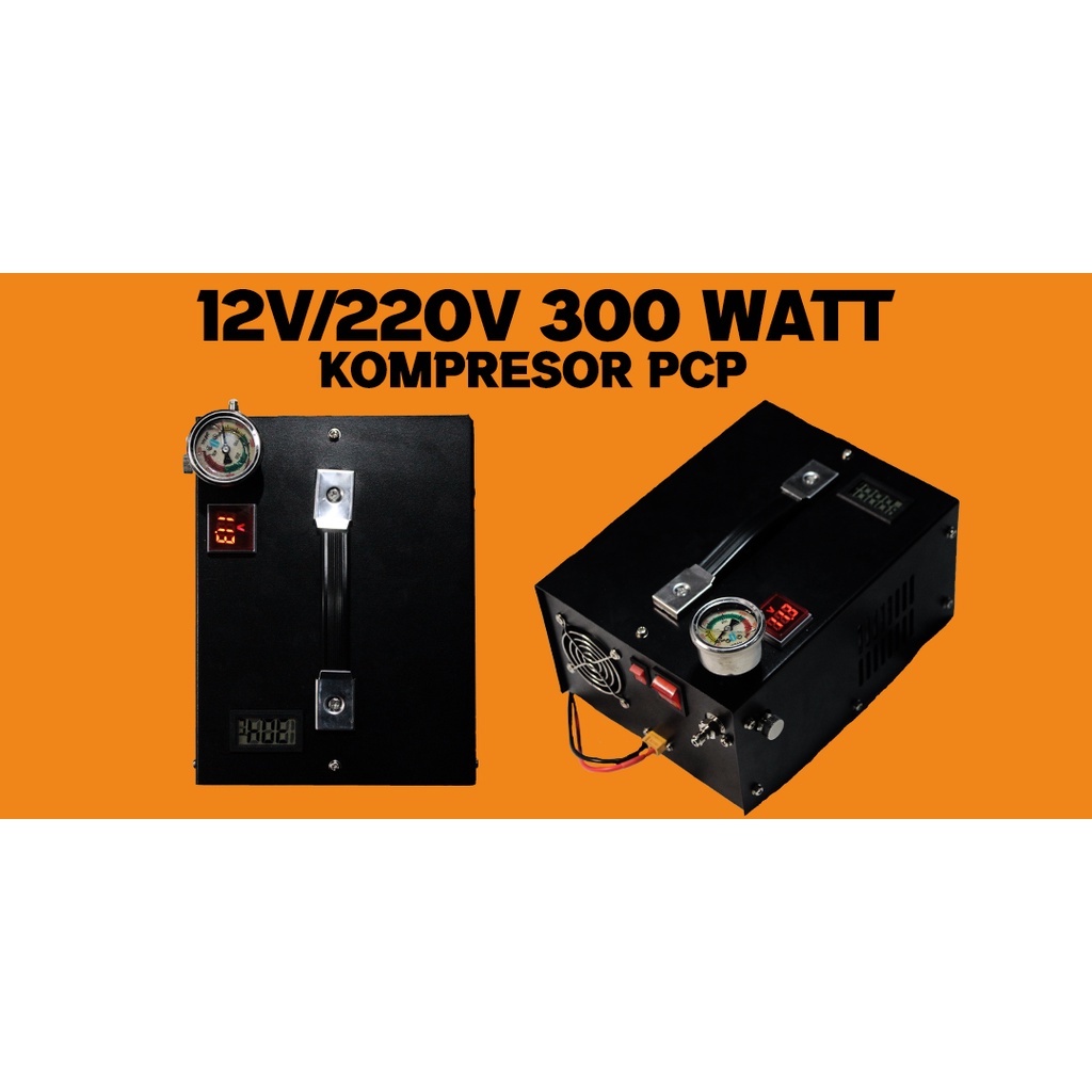 KOMPRESOR PCP TERLARIS !! KOMPRESOR PCP 300 WATT - KOMPRESOR AKI 12VOLT 4500PSI - KOMPRESOR PCP GX