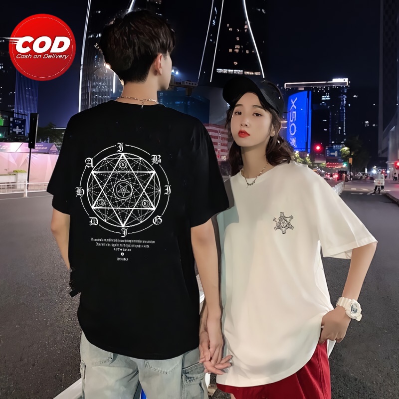 ( Promo COD ) Baju Satanic /  Kaos Distro Murah / KAOS MOTIF SATANIC CIRCLE / KAOS PAKAIAN UNISEX PR