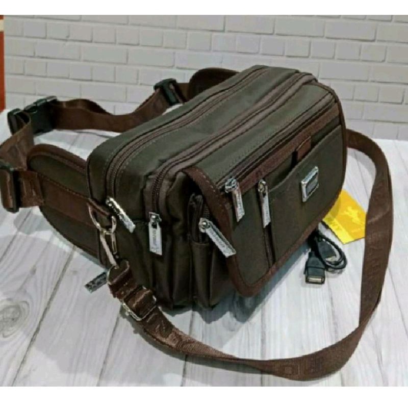 FV42EF tas pinggang tas selempang polo Danny