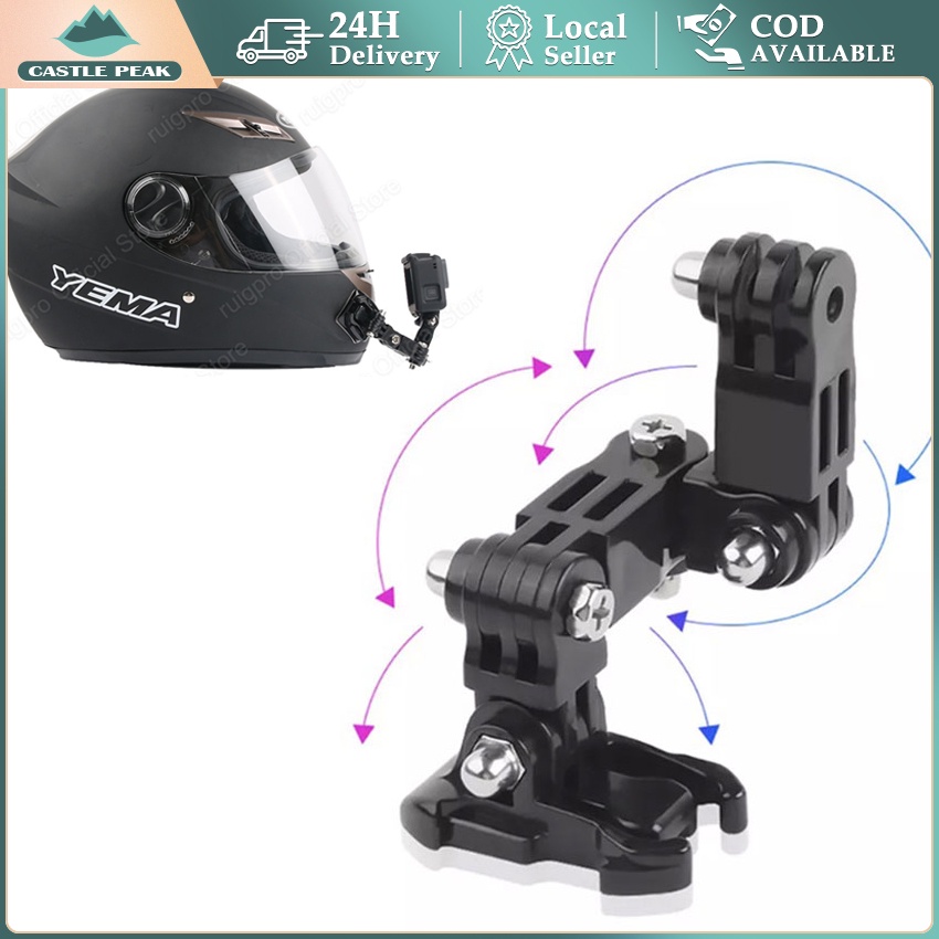 Mounting Helm Strap Bracket Motovlog Action Cam HP Holder Helm Strap Chin Mounting Dagu Gopro