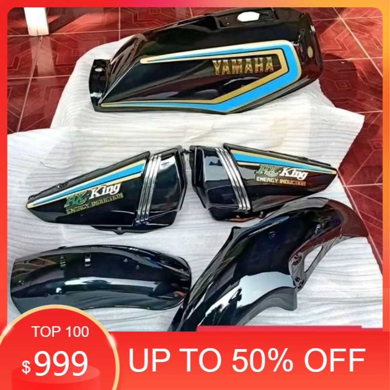 [COD] Body Bodi Set RX King Tahun 1983 Hitam List Biru Set Komplit