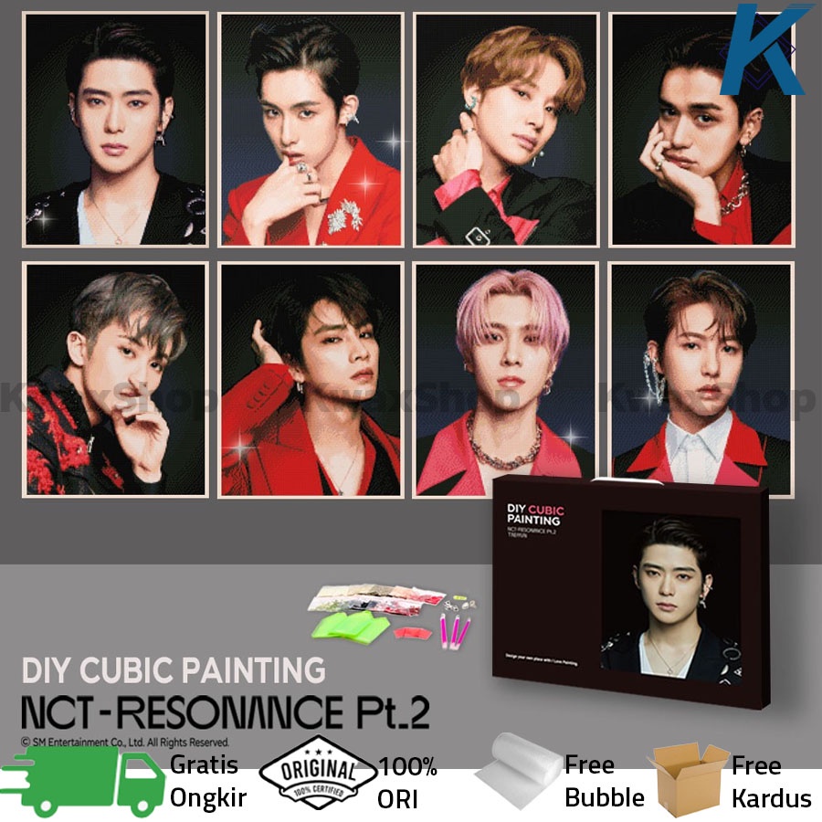 NCT DIY Cubic Painting - Resonance Pt.2 ORIGINAL Ready Stock