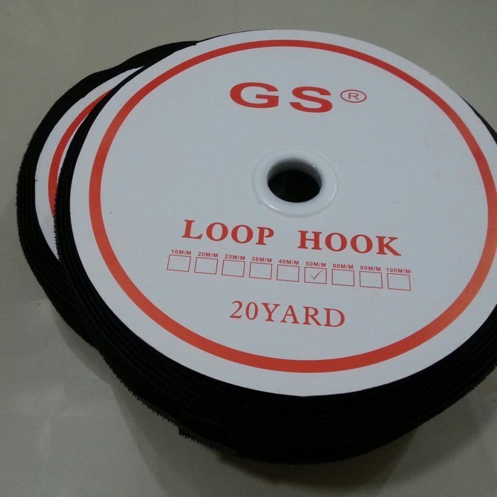 

[GS] magic tape 10 cm, perepet, kretekan, perekat, hook loop prepet - Hitam