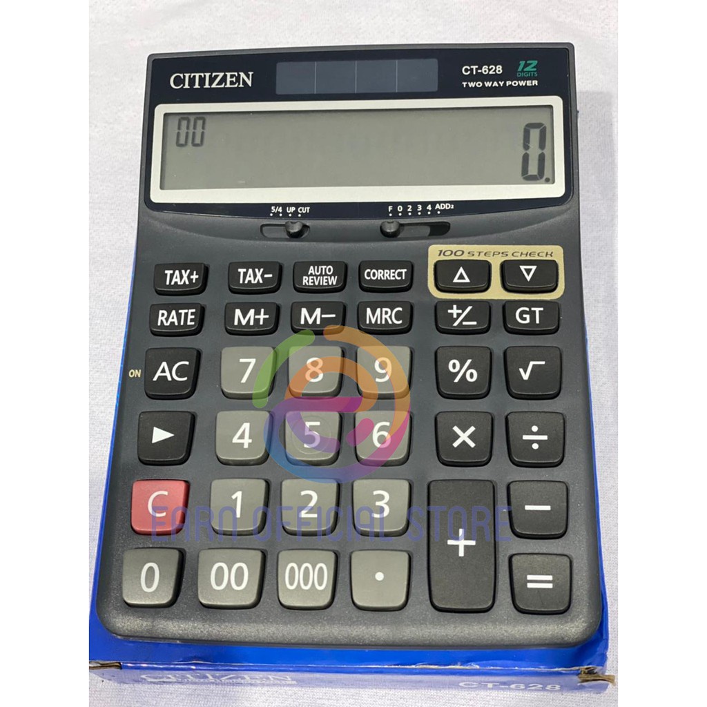 

KALKULATOR CITIZEN CT-628 12 DIGIT BESAR CHECK AND CORRECT