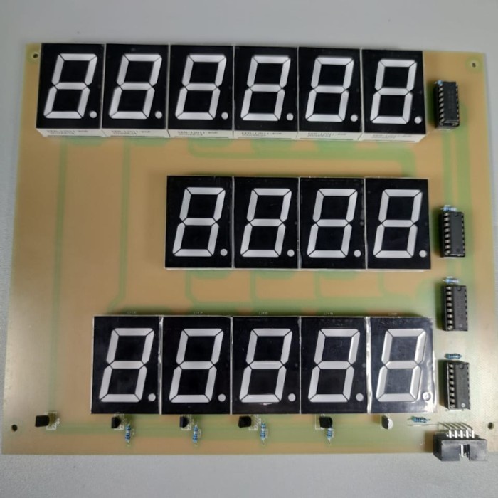 Layar Segmen 7 Segmen Seven Segmen Pertamini Pom Mini Digital