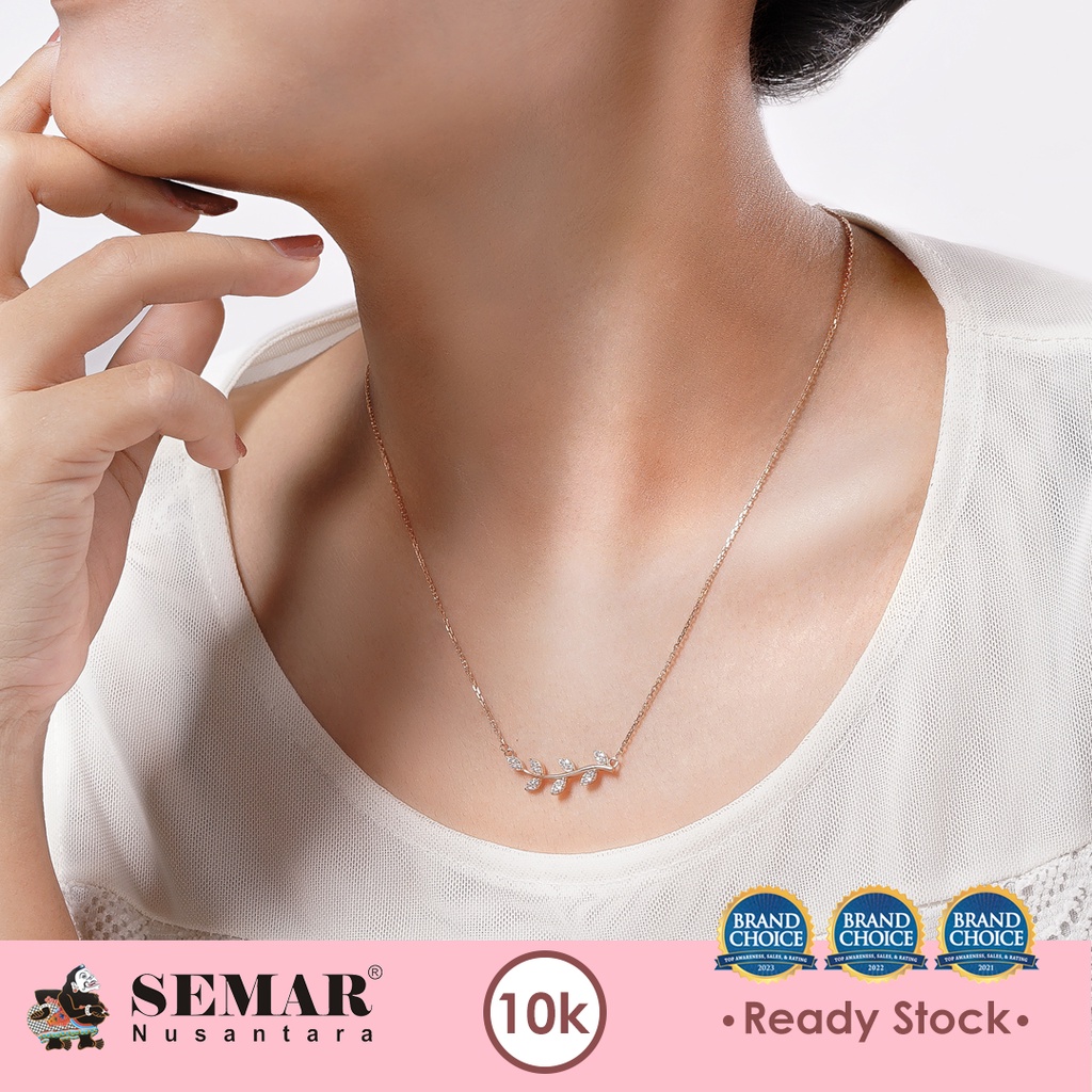 Kalung Emas Variasi Daun Gold 10K Semar Nusantara