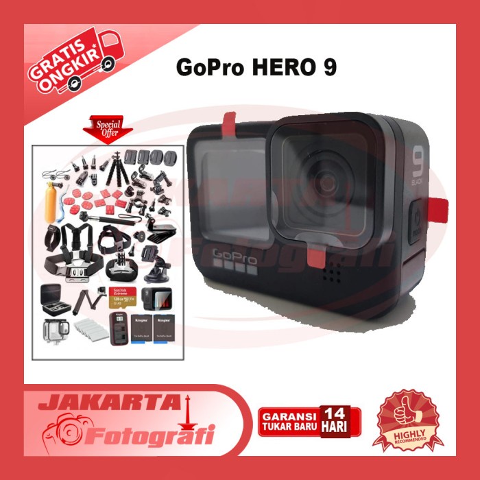 GoPro Hero 9 Black Paket Special Bundle Edition Go Pro Hero9 - SINGLE, STANDARD BOX