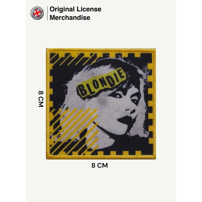 Patch Emblem Badge Logo Import Band BLONDIE Ori Punk Logo Mono Patch