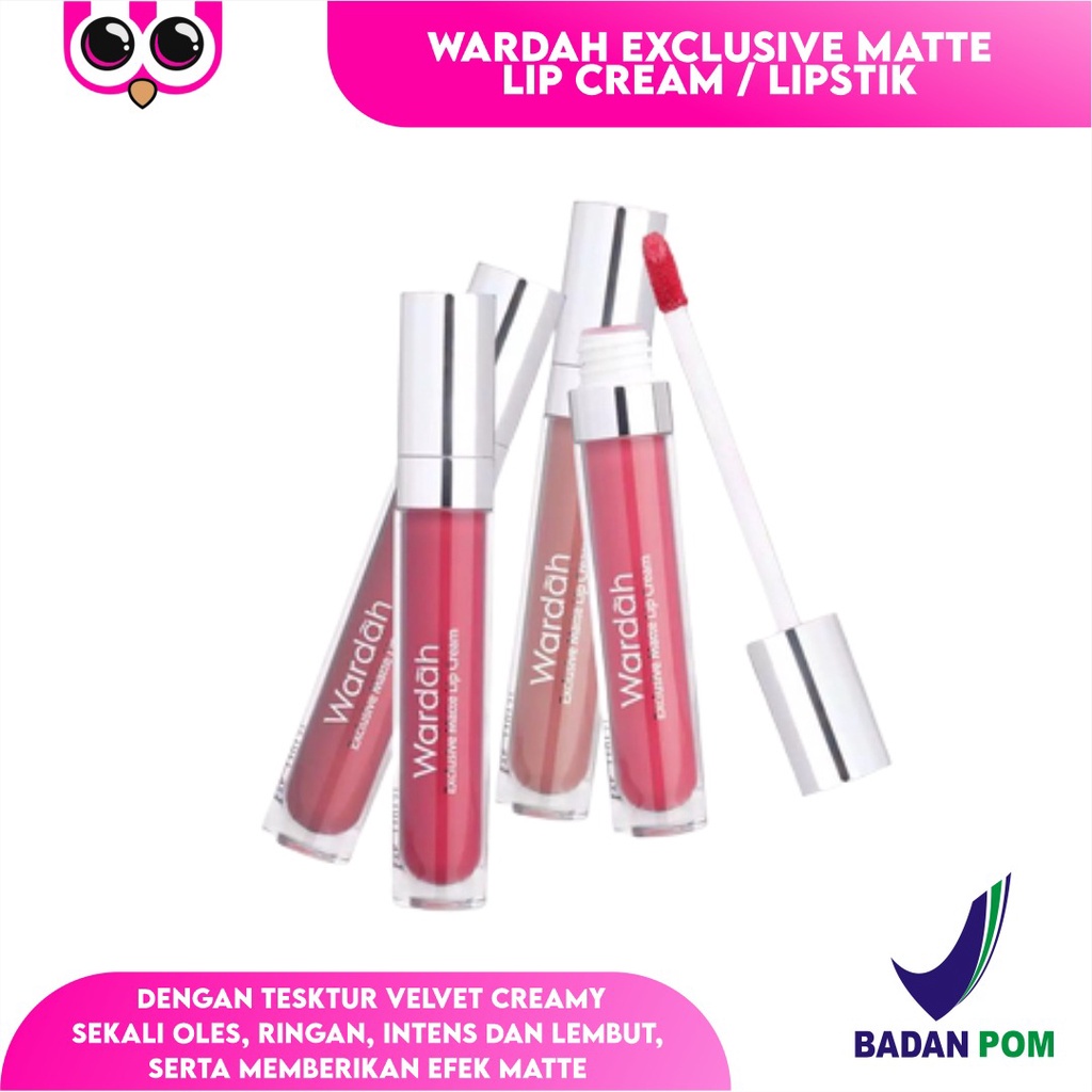 WARDAH EXCLUSIVE MATTE LIP CREAM / LIPSTIK