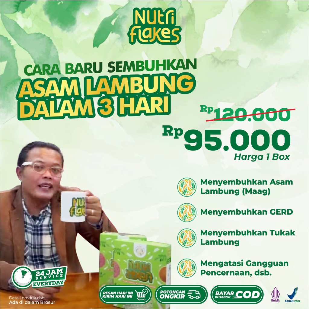 

100% ORIGINAL Nutriflakes Sereal – 2x lebih Ampuh Sembuhkan Asam Lambung Dalam 3 hari, Sereal Lambung, Asam Lambung, Magh, Sereal Pencernaan, Sarapan Sehat, Makanan Diabetes, Makanan Serat, Makanan Herbal, Mencegah Dan Penyembuhan Penyakit Jantung