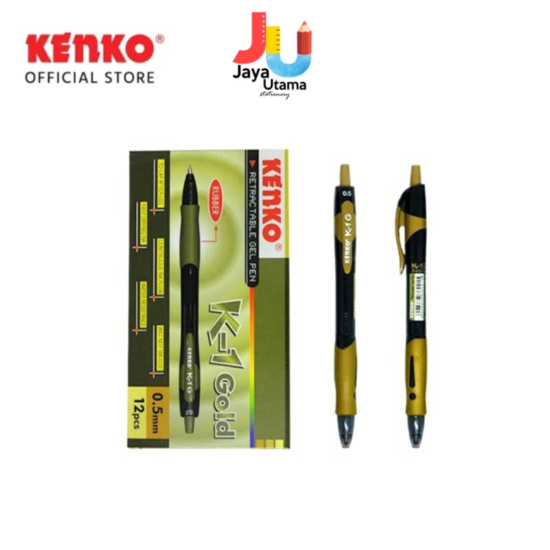 

Pulpen / Bolpen Kenko Gel Pen K-1 GOLD