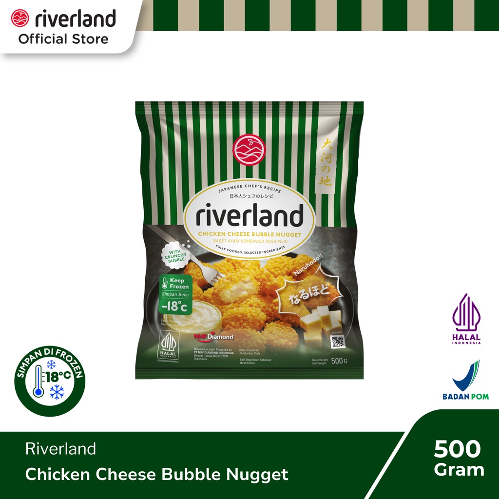 

Riverland Chicken Cheese Bubble Nugget 500 Gr